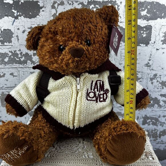 I Am Loved Teddy Bear 2005 Helzberg Diamonds Stuffed Bear Gift‎ Pouch Backpack - Picture 11 of 11